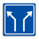 Verkeersbord RVV L04-2 - Pijlbord Voorsorteren