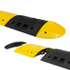 Ralentisseur en caoutchouc 5-10km/h – 70mm hauteur – jaune/noir
