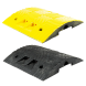 Verkeersdrempel rubber compleet - 5-10km/u - 72mm hoog - geel zwart