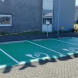 Wegmarkering parkeerplek laadpunt symbool P-stekker - wegenverf groen RAL 6024