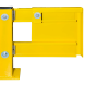 Stellingbeschermer staal geel/zwart - breedte 1700-2100mm - vloermontage