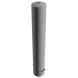 Rampaal Ø193mm staal verzinkt - wit/rood - 1200/1500/2000mm - met grondanker
