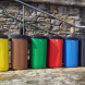 Buiten afvalbak kunststof - Type Toscana 60 liter - diverse kleuren