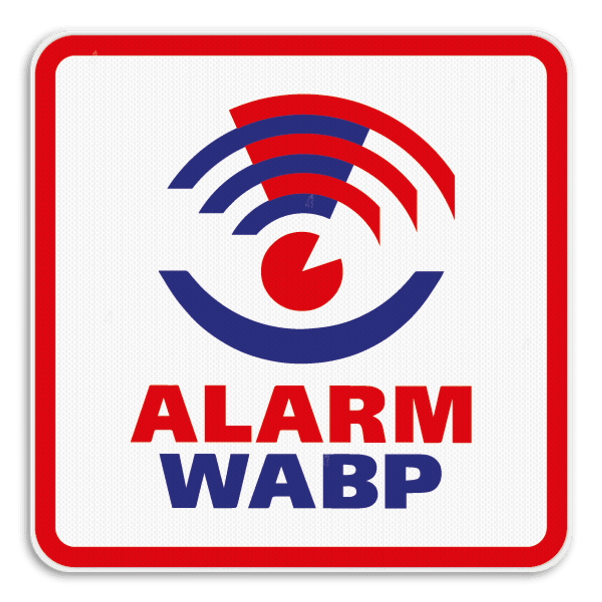 WABP bord vierkant 1:1 – WhatsApp buurtpreventie logo