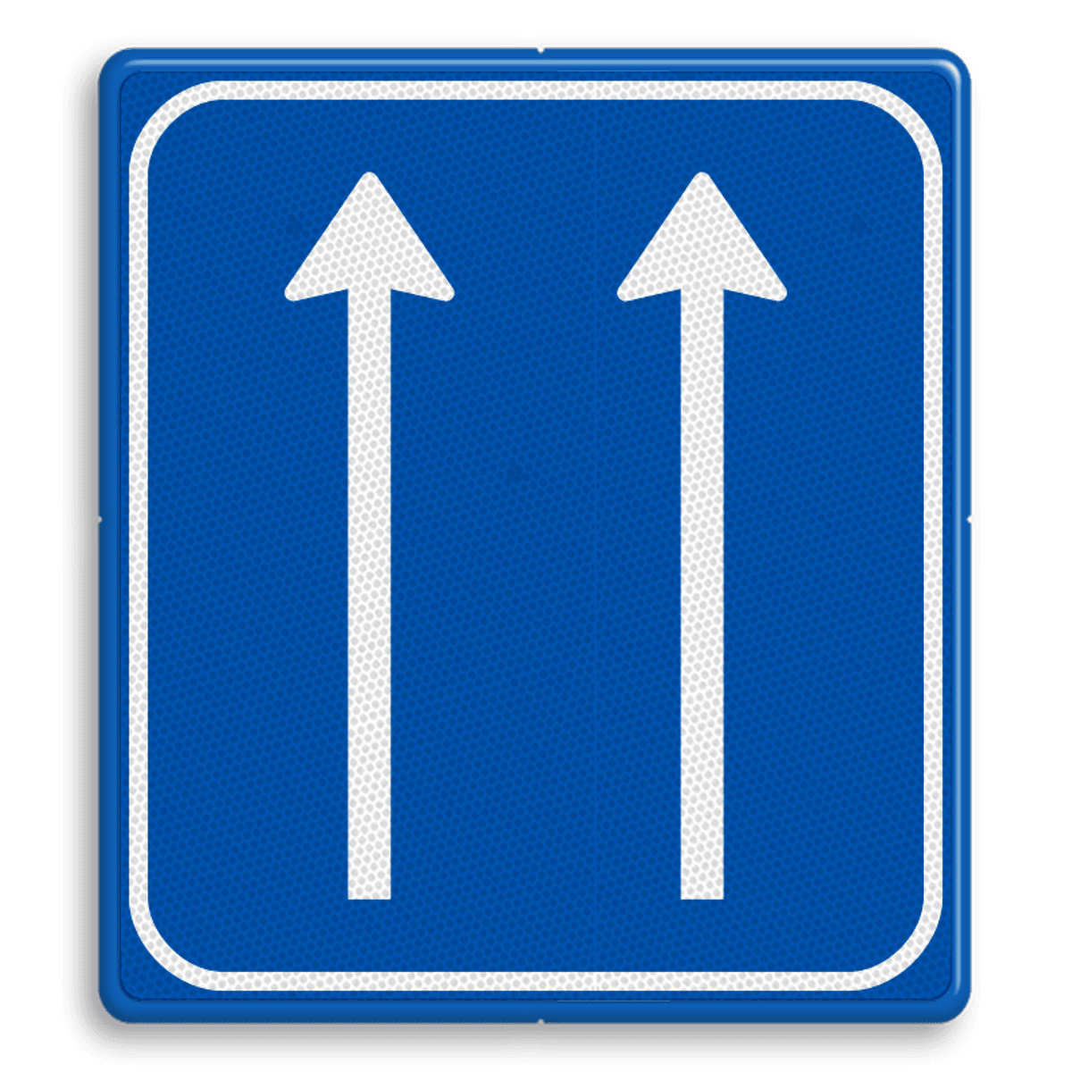 Betekenis Verkeersteken L07-2-rd-rd - aantal doorgaande rijstroken