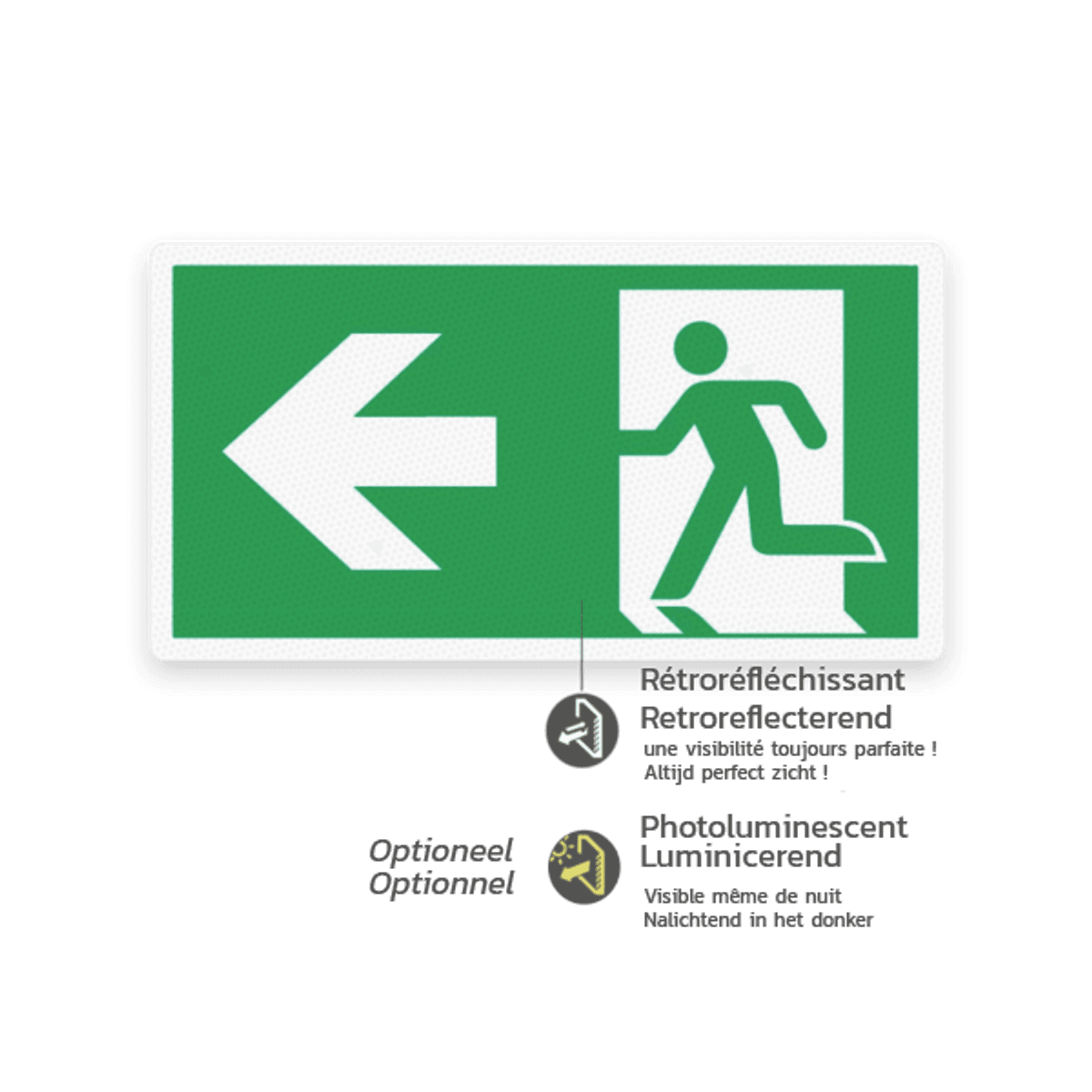 Acheter Un Panneau De Sortie De Secours Avec Texte