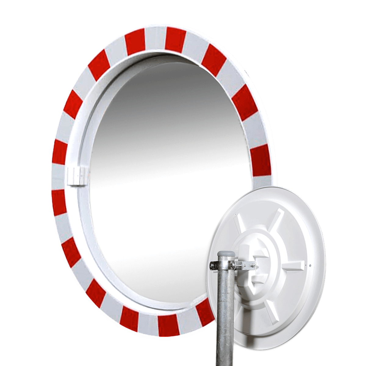 Miroir De Circulation Dancop 80 Cm – Plastique Blanc, Visibilité Jusqu'à 22 M !
