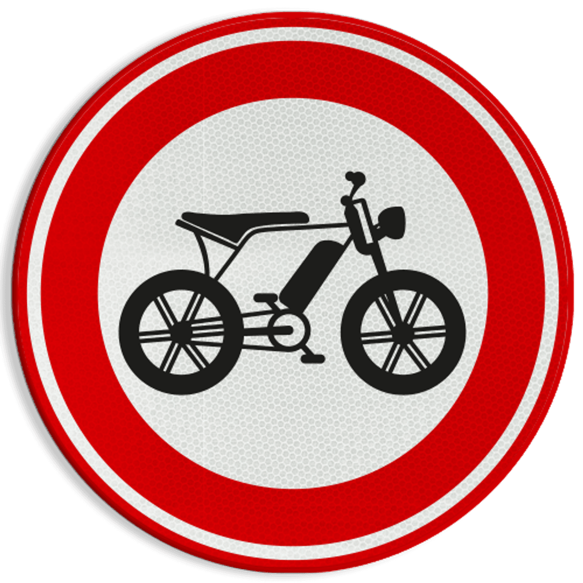 Verkeersbord Verboden voor Fatbikes kopen? | Bestel hier!