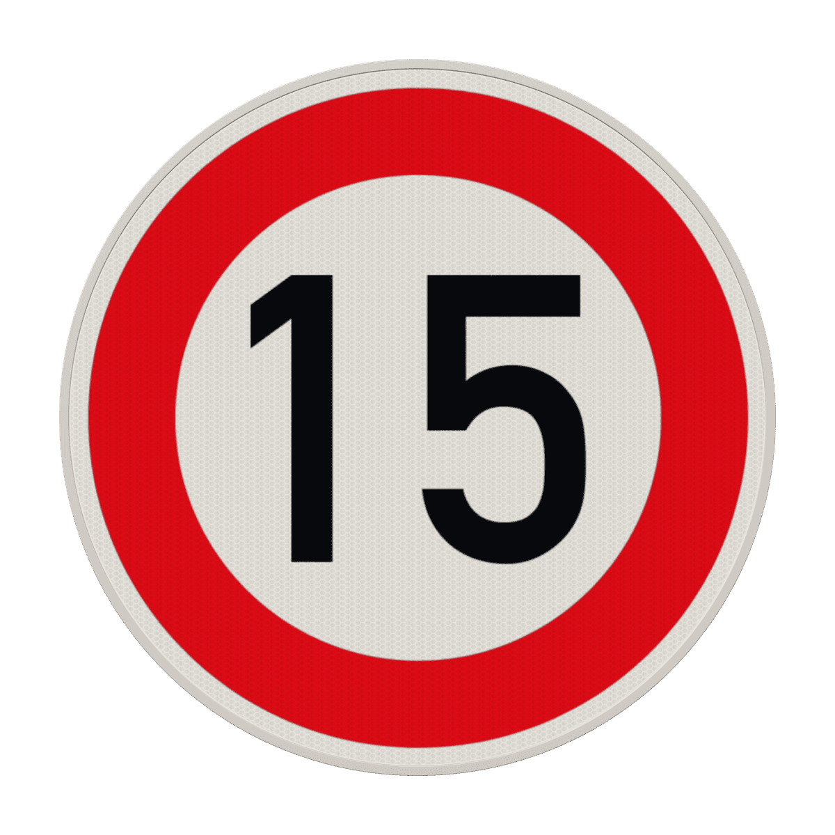 2 Stück Geschwindigkeitsbegrenzungsschild 15 MPH, 43,2x30,5 Cm, Reflektierend Aus Aluminium