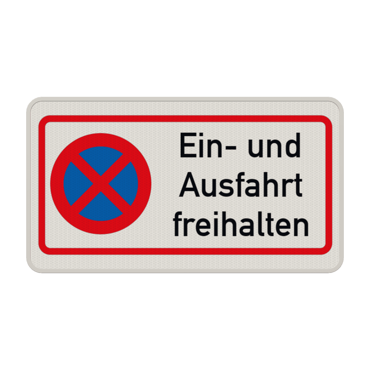 Warnschild „AUSFAHRT FREIHALTEN“ – Metall, 30,5 X 20 Cm, A4-Format