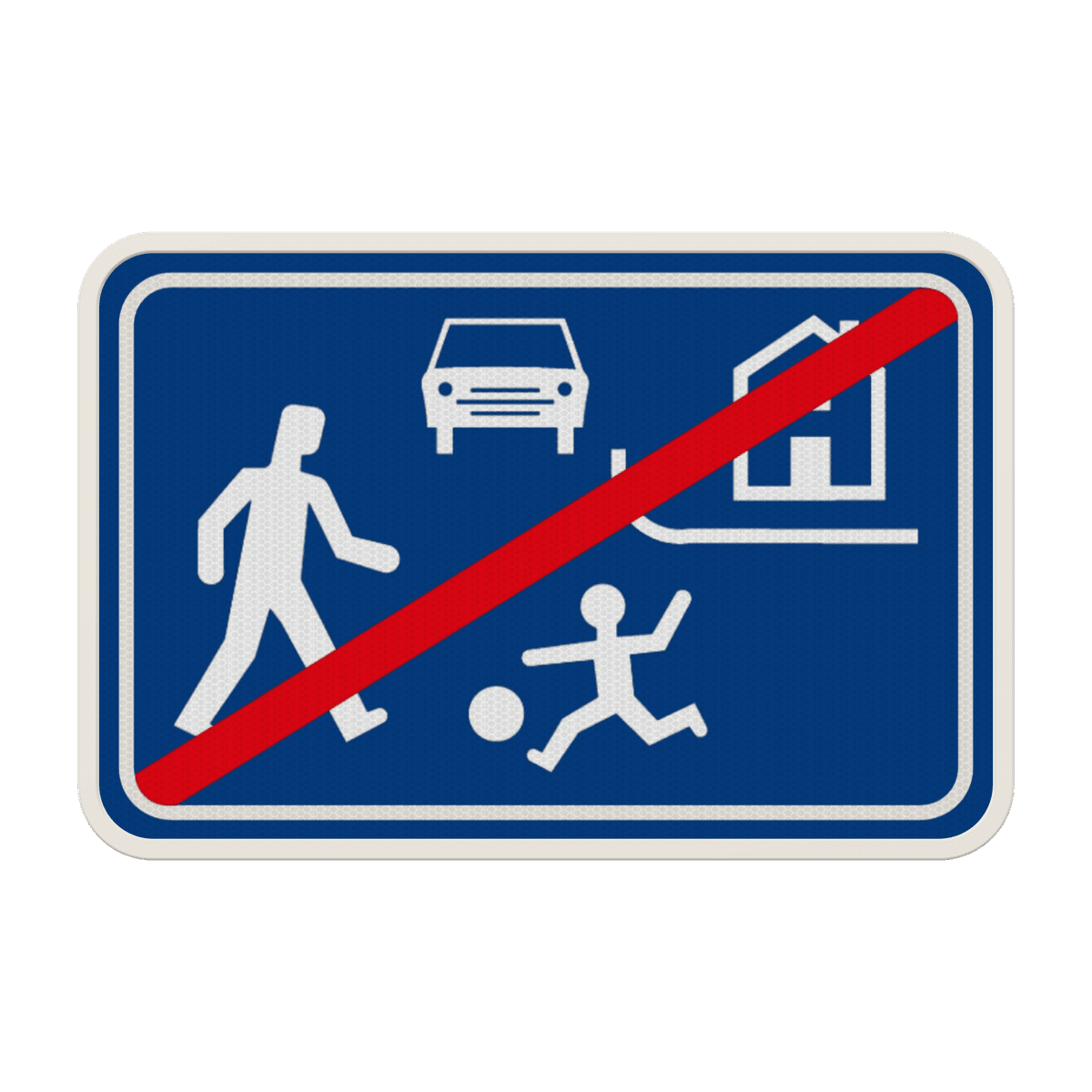 Signification Panneau de signalisation F12b - Fin d’une zone ...