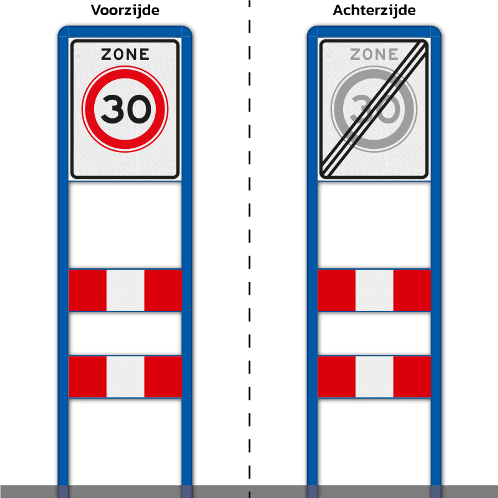 Zoneportaal met RVV A01-30zb kopen? Op kleur | Bestel hier!