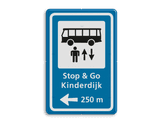 informatiebord reflecterend gepersonaliseerd ontwerp stop & go Kinderdijk  