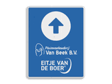 informatiebord reflecterend eigen ontwerp verwijzing Pluimveehouderij Van Beek