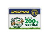 Informatiebord reflecterend gepersonaliseerd ontwerp voetbal VV Hattem Zwolsche Boys