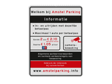 informatiebord reflecterend eigen ontwerp parkeren terrein tarieven