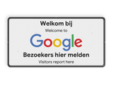 informatiebord reflecterend eigen ontwerp bezoekers melden bedrijf eigen terrein Google