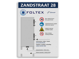 informatiebord reflecterend eigen ontwerp veiligheid pictogrammen plattegrond bedrijf