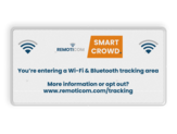 informatiebord reflecterend eigen ontwerp WiFi Bluetooth tracking area