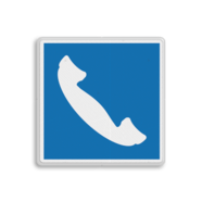 Scheepvaartbord E.14 - Telefoon
