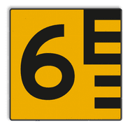 Scheepvaartbord G. 5.1 - Hoogteschaal