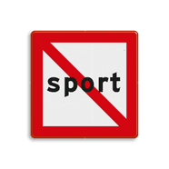 Scheepvaartbord A.13 - Verboden voor kleine schepen
