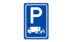 Verkeersbord RVV E07 - Parkeergelegenheid Laden en lossen