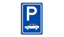 Verkeersbord RVV E08 - Parkeerplaats auto's