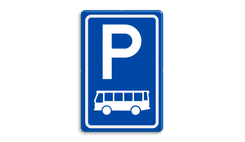 Verkeersbord RVV E08d - Parkeerplaats bussen