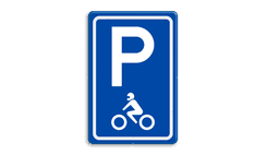 Verkeersbord RVV E08m - motor - Parkeerplaats motoren