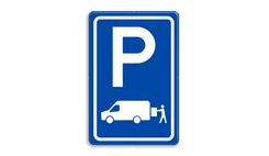 Verkeersbord RVV E07b - Parkeergelegenheid Laden en lossen