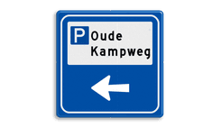 Verkeersbord - Parkeerplaatsverwijzing