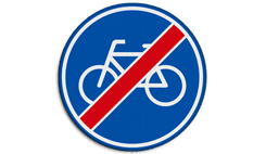 Verkeersbord RVV G12 - Einde Fietspad