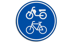 Verkeersbord RVV G12a - Verplicht fiets / bromfietspad