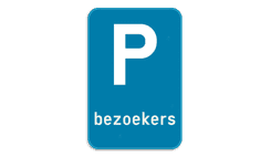 Parkeerbord - bezoekers