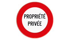 Panneau de signalisation - C3 - Propriété privée