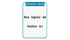 Panneau de texte - Texte d'en-tête