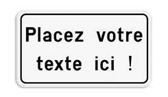 Panneau de texte avec cadre moderne