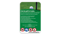 Club de golf le Caddie avec votre texte + pictogramme