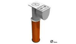 Douille de scellement PipeLock 600mm Ø 76 mm + clé