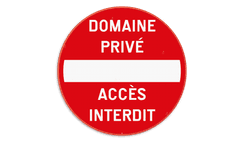 Panneau de signalisation - C1 - Domaine privé - Accès interdit