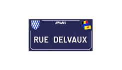 Plaque de rue - Awans - Personnalisable