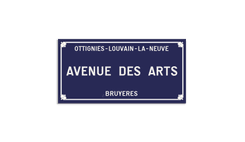 Plaque de rue - Ottignies-Louvain-La-Neuve - Personnalisable