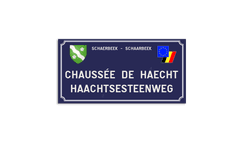 Plaque de rue - Schaerbeek - Personnalisable