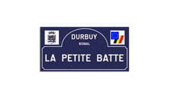 Plaque de rue - Durbuy - Personnalisable