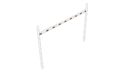 Limiteur de hauteur variable 1,8 - 2,8 mètres avec montants Ø102mm - Version fixe