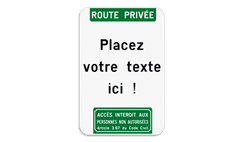 Panneau de texte - Texte d'en-tête - Pictogramme