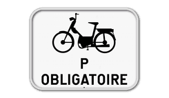 Panneau G2000 - M13 - Obligation pour les cyclomoteurs