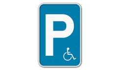 Panneau G2000 - E9a - Stationnement réservé aux véhicules utilisés par des personnes handicapées