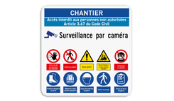 Panneau de sécurité | 10 pictogrammes + bannière